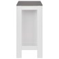 vidaXL Mesa alta de cocina con estantería blanca 110x50x103 cm vidaXL Mesa alta de cocina con estantería blanca 110x50x103 cm