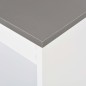 vidaXL Mesa alta de cocina con estantería blanca 110x50x103 cm vidaXL Mesa alta de cocina con estantería blanca 110x50x103 cm