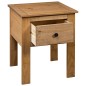 vidaXL Mesita de noche de madera maciza pino estilo Panamá 46x40x57 cm vidaXL Mesita de noche de madera maciza pino estilo Panamá 46x40x57 cm