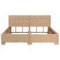 vidaXL Estructura de cama tejida a mano de ratán auténtico 160x200 cm