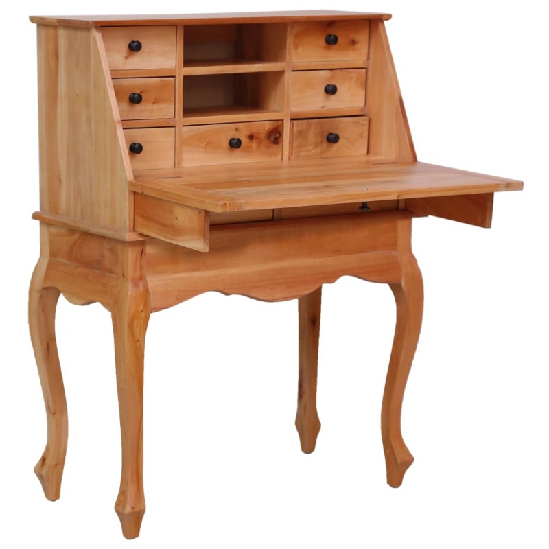 vidaXL Escritorio secreter de madera maciza de caoba 78x42x103 cm vidaXL Escritorio secreter de madera maciza de caoba 78x42x103 cm