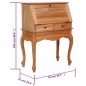 vidaXL Escritorio secreter de madera maciza de caoba 78x42x103 cm vidaXL Escritorio secreter de madera maciza de caoba 78x42x103 cm