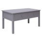 vidaXL Mesa de centro de madera gris 100x50x45 cm vidaXL Mesa de centro de madera gris 100x50x45 cm
