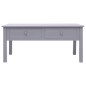 vidaXL Mesa de centro de madera gris 100x50x45 cm vidaXL Mesa de centro de madera gris 100x50x45 cm