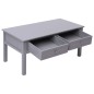 vidaXL Mesa de centro de madera gris 100x50x45 cm vidaXL Mesa de centro de madera gris 100x50x45 cm