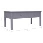 vidaXL Mesa de centro de madera gris 100x50x45 cm vidaXL Mesa de centro de madera gris 100x50x45 cm