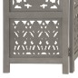 vidaXL Biombo 5 paneles tallado a mano madera de mango gris 200x165 cm vidaXL Biombo 5 paneles tallado a mano madera de mango gris 200x165 cm