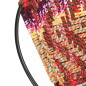vidaXL Silla circular chindi de tela multicolor vidaXL Silla circular chindi de tela multicolor