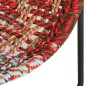 vidaXL Silla circular chindi de tela multicolor vidaXL Silla circular chindi de tela multicolor