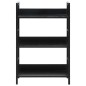 vidaXL Estantería de 3 niveles madera ingeniería negro 60x27,6x90,5 cm vidaXL Estantería de 3 niveles madera ingeniería negro 60x27,6x90,5 cm