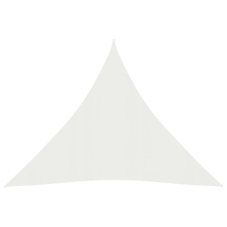 vidaXL Toldo de vela HDPE blanco 160 g/m² 3x3x3 m
