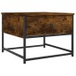 vidaXL Mesa de centro madera contrachapada roble ahumado 51x51x40 cm vidaXL Mesa de centro madera contrachapada roble ahumado 51x51x40 cm