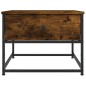 vidaXL Mesa de centro madera contrachapada roble ahumado 51x51x40 cm vidaXL Mesa de centro madera contrachapada roble ahumado 51x51x40 cm