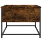 vidaXL Mesa de centro madera contrachapada roble ahumado 51x51x40 cm vidaXL Mesa de centro madera contrachapada roble ahumado 51x51x40 cm