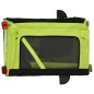 vidaXL Remolque de bicicleta mascotas hierro tela Oxford verde negro vidaXL Remolque de bicicleta mascotas hierro tela Oxford verde negro