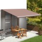 vidaXL Tela de repuesto para toldo marrón 5x3,5 m vidaXL Tela de repuesto para toldo marrón 5x3,5 m