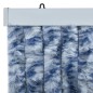 vidaXL Cortina mosquitera azul y blanco chenilla 56x200 cm vidaXL Cortina mosquitera azul y blanco chenilla 56x200 cm