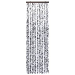 vidaXL Cortina mosquitera marrón y beige chenilla 90x200 cm