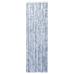 vidaXL Cortina mosquitera plateada chenilla 90x200 cm