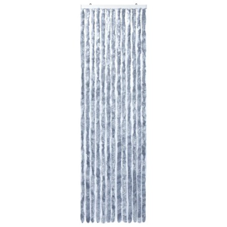 vidaXL Cortina mosquitera plateada chenilla 90x200 cm