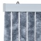 vidaXL Cortina mosquitera plateada chenilla 90x200 cm vidaXL Cortina mosquitera plateada chenilla 90x200 cm
