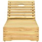 vidaXL Tumbona de madera de madera de pino impregnada verde vidaXL Tumbona de madera de madera de pino impregnada verde