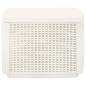 vidaXL Mesa de jardín plástico blanco 53x53x40 cm vidaXL Mesa de jardín plástico blanco 53x53x40 cm