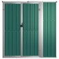 vidaXL Cobertizo herramientas jardín acero galvanizado 161x89x161 cm vidaXL Cobertizo herramientas jardín acero galvanizado 161x89x161 cm