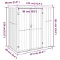 vidaXL Cobertizo herramientas jardín acero galvanizado 161x89x161 cm vidaXL Cobertizo herramientas jardín acero galvanizado 161x89x161 cm