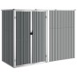 vidaXL Cobertizo herramientas jardín acero galvanizado 225x89x161 vidaXL Cobertizo herramientas jardín acero galvanizado 225x89x161