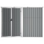 vidaXL Cobertizo herramientas jardín acero galvanizado 225x89x161 vidaXL Cobertizo herramientas jardín acero galvanizado 225x89x161