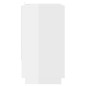 vidaXL Aparador de madera contrachapada blanco brillante 70x41x75 cm