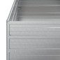 vidaXL Arriate de acero galvanizado plateado 100x100x77 cm vidaXL Arriate de acero galvanizado plateado 100x100x77 cm