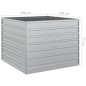 vidaXL Arriate de acero galvanizado plateado 100x100x77 cm vidaXL Arriate de acero galvanizado plateado 100x100x77 cm