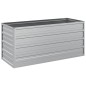 vidaXL Arriate de acero galvanizado plateado 100x40x45 cm vidaXL Arriate de acero galvanizado plateado 100x40x45 cm