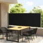 vidaXL Toldo lateral retráctil de jardín negro 117x300 cm vidaXL Toldo lateral retráctil de jardín negro 117x300 cm