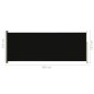 vidaXL Toldo lateral retráctil de jardín negro 117x300 cm vidaXL Toldo lateral retráctil de jardín negro 117x300 cm