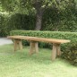 vidaXL Banco de jardín madera maciza de pino impregnada 160 cm vidaXL Banco de jardín madera maciza de pino impregnada 160 cm