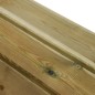 vidaXL Banco de jardín madera maciza de pino impregnada 160 cm vidaXL Banco de jardín madera maciza de pino impregnada 160 cm