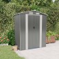 vidaXL Cobertizo de jardín acero galvanizado gris claro 192x108x223 cm