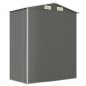 vidaXL Cobertizo de jardín acero galvanizado gris claro 192x108x223 cm