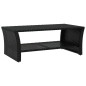 vidaXL Mesa de centro negra 100x50x40 cm ratán sintético vidaXL Mesa de centro negra 100x50x40 cm ratán sintético