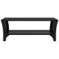 vidaXL Mesa de centro negra 100x50x40 cm ratán sintético vidaXL Mesa de centro negra 100x50x40 cm ratán sintético