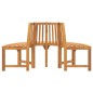 vidaXL Banco de árbol semicircular madera maciza eucalipto Ø160 cm vidaXL Banco de árbol semicircular madera maciza eucalipto Ø160 cm