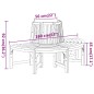 vidaXL Banco de árbol semicircular madera maciza eucalipto Ø160 cm vidaXL Banco de árbol semicircular madera maciza eucalipto Ø160 cm