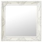 vidaXL Espejo de pared estilo barroco blanco 60x60 cm vidaXL Espejo de pared estilo barroco blanco 60x60 cm