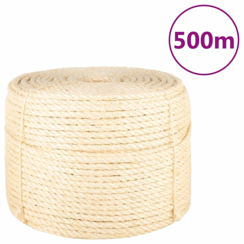 vidaXL Cuerda 100% sisal 10 mm 500 m vidaXL Cuerda 100% sisal 10 mm 500 m