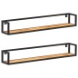 vidaXL Estantes de pared 2 unidades 120 cm madera maciza acacia vidaXL Estantes de pared 2 unidades 120 cm madera maciza acacia