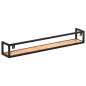 vidaXL Estantes de pared 2 unidades 120 cm madera maciza acacia vidaXL Estantes de pared 2 unidades 120 cm madera maciza acacia