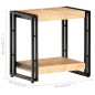 vidaXL Mesa auxiliar de madera de mango rugosa 40x30x40 cm vidaXL Mesa auxiliar de madera de mango rugosa 40x30x40 cm